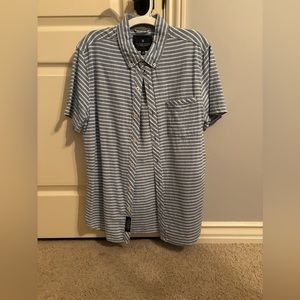 Roark Revival Striped Collared Shirt